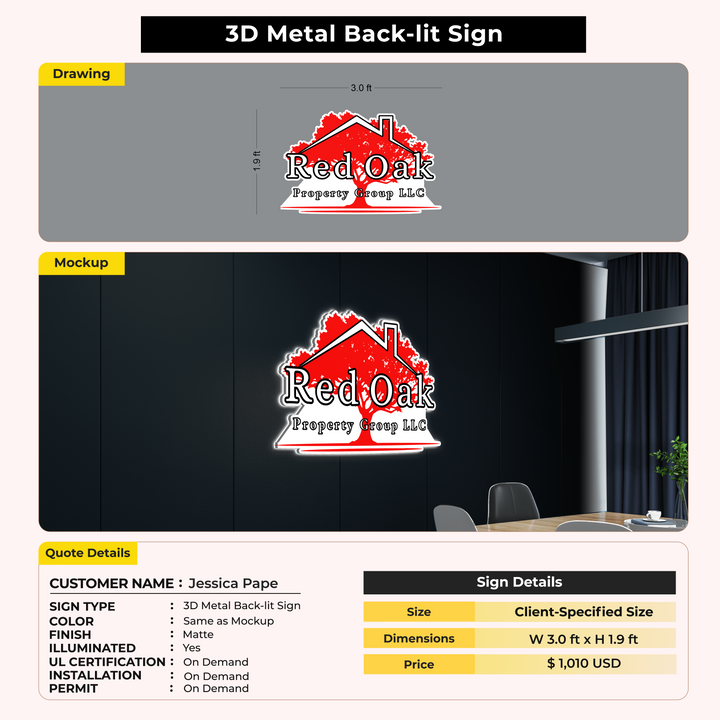 Custom Signs for Jessica Pape