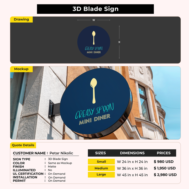 Custom Signs For Petar Nikolic