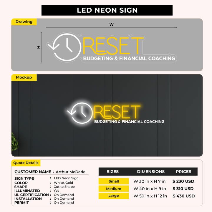 Custom Signs for Arthur McDade