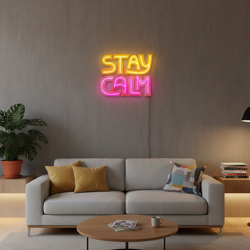 Ninja With Skull Mask UV Art LED neon sign with vibrant skull mask ninja illustration glowing in colors by Neon.Shop