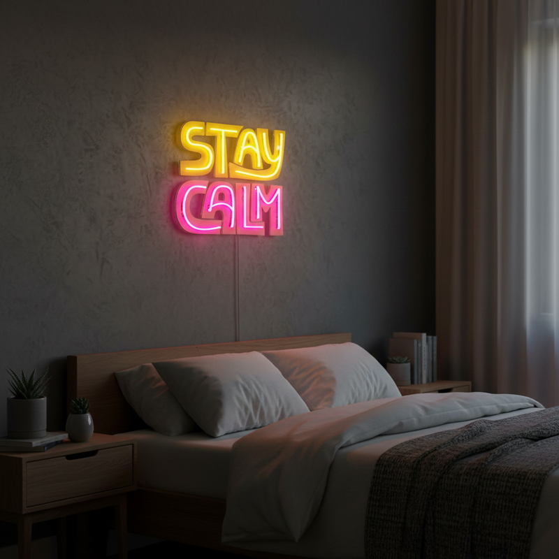 Ninja With Skull Mask UV Art LED neon sign with vibrant skull mask ninja illustration glowing in colors by Neon.Shop