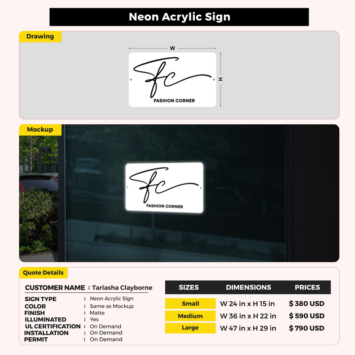 Custom Signs For Tarlasha Clayborne