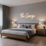 The George Name LED Neon Sign by Neon.Shop. Perfect for bedrooms, home studios, boutiques, or party backdrops