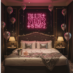 This is the Year to Sparkle' Neon sign for holiday decor designed by Neon.Shop.