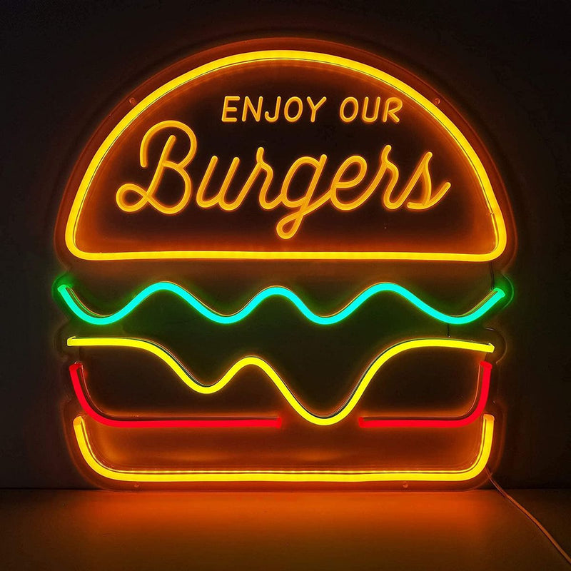 Burger Trendy Neon Sign