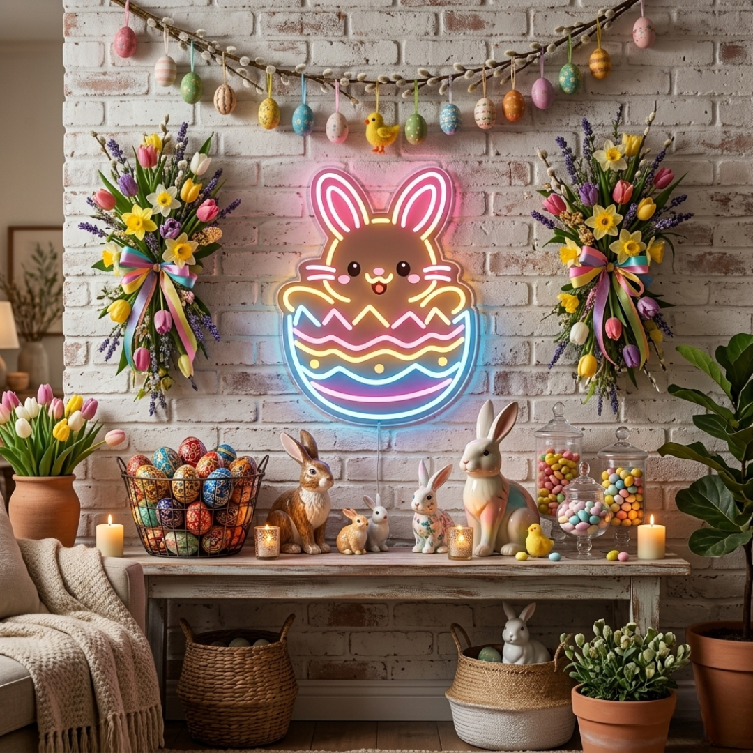 Easter Bunny Neon Sign