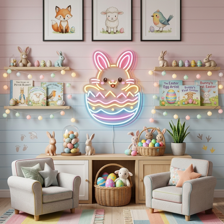Easter Bunny Neon Sign