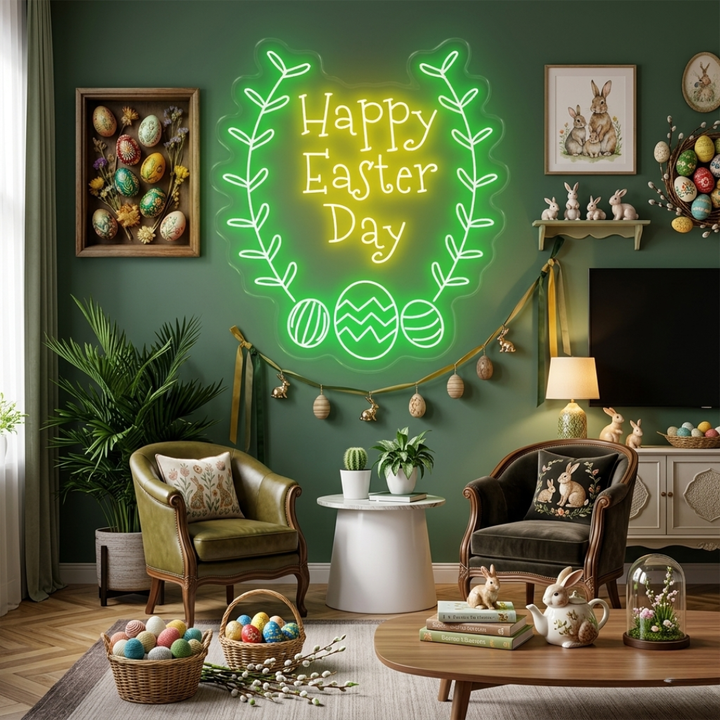 Happy Easter Day Neon sign