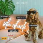 Vibe Check trendy LED neon sign by Neon.Shop 
