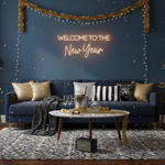 Welcome To the New Year’ message for parties and celebrations by Neon.Shop.