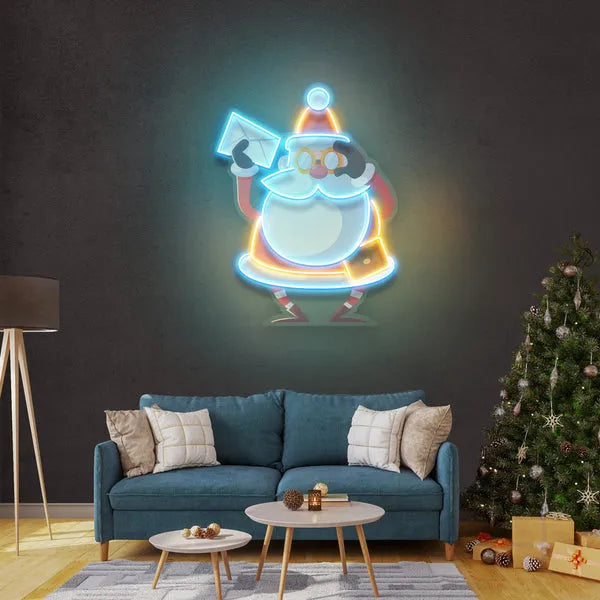 Who Is Next-Santa Merry Christmas Neon Sign by Neon.Shop - brighten holiday celebrations