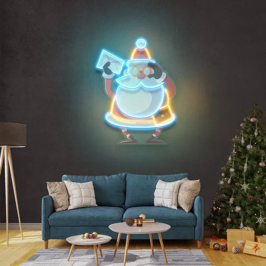 Who Is Next-Santa Merry Christmas Neon Sign by Neon.Shop - brighten holiday celebrations