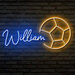 William LED Neon Sign illuminated wall décor by Neon.Shop for bedrooms, offices, and celebrations.
