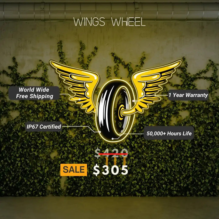 Wing Wheels UV Light | Durable Neon Artistry Awaits