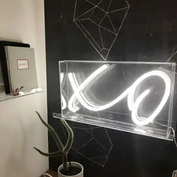 Xo Wedding Neon Sign by Neon.Shop - Glowing in Cool white color 