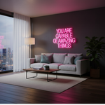 You Are Capable Of Amazing Things neon sign Motivational LED neon wall décor by Neon.Shop