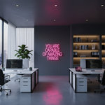 You Are Capable Of Amazing Things neon sign Motivational LED neon wall décor by Neon.Shop