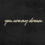 You Are My Dream neon sign for sweetheart table wedding setup Neon.Shop - Warm white 
