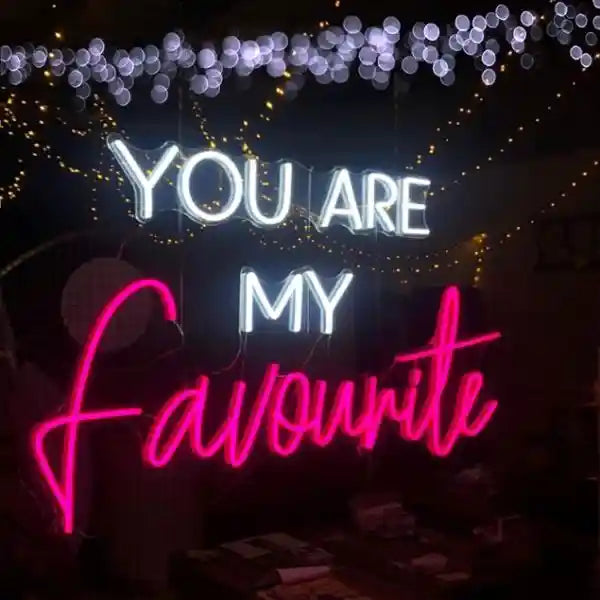 You Are My Favourite Wedding Neon Sign by Neon.Shop 