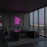 Inspire purpose and generosity with Your Greatness Is Not What You Have, It’s What You Give neon sign by Neon.Shop.