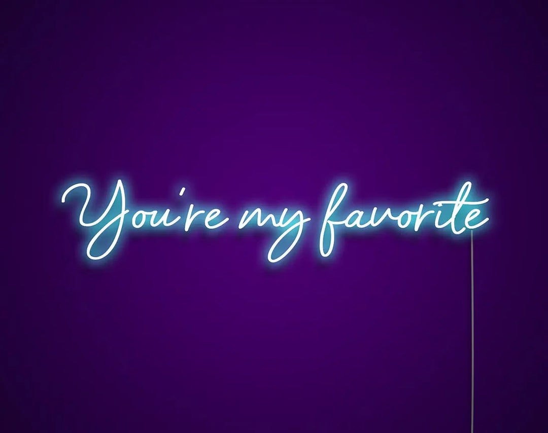 You're My Favorite Valentine's Day Neon Sign by manhattanneons.com – A glowing sign for your special someone.