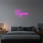 Zyann Name LED Neon Sign  personalized wall-mounted name light décor by Neon.Shop for bedrooms, events, and gifts.