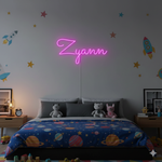 Zyann Name LED Neon Sign, personalized wall-mounted name light décor by Neon.Shop for bedrooms, events, and gifts.”