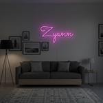 Zyann Name LED Neon Sign  personalized wall-mounted name light décor by Neon.Shop for bedrooms, events, and gifts.”