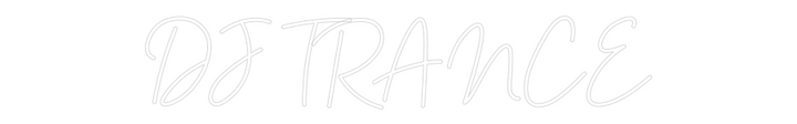 Customized Neon Sign: DJ TRANCE