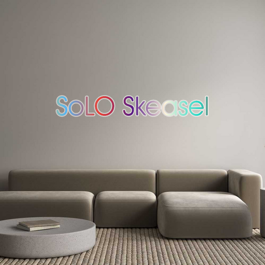 Customized Neon Sign: SoLO Skeasel