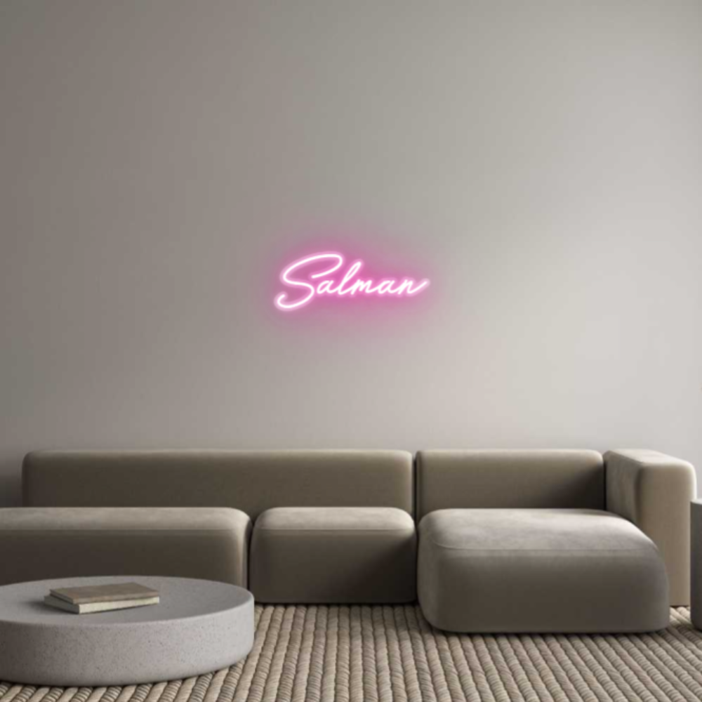 Customized Neon Sign: Salman