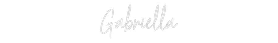 Customized Neon Sign: Gabriella