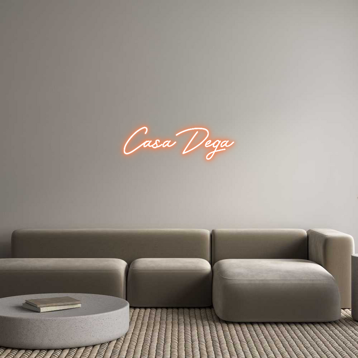 Customized Neon Sign: Casa Dega