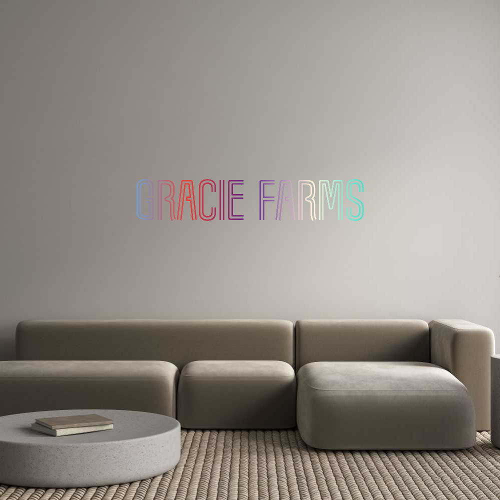 Customized Neon Sign: Gracie Farms