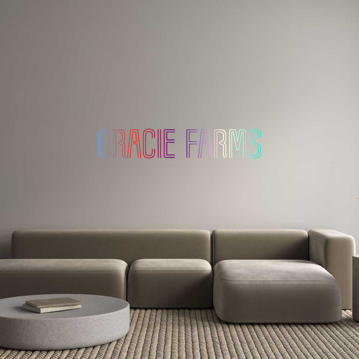 Customized Neon Sign: Gracie Farms