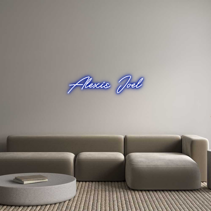 Customized Neon Sign: Alexis Joel