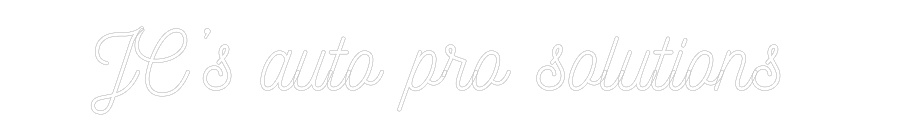 Customized Neon Sign: JC’s auto pro...