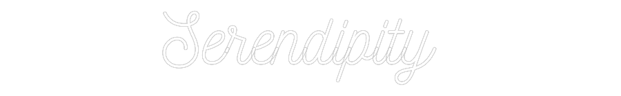 Customized Neon Sign: Serendipity