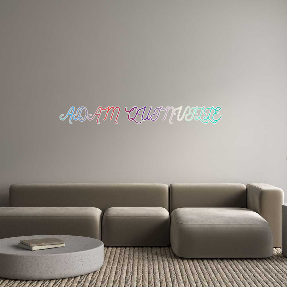 Customized Neon Sign: ADAM QUINVILLE