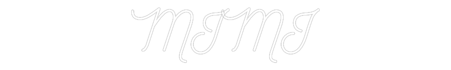 Customized Neon Sign: MIMI