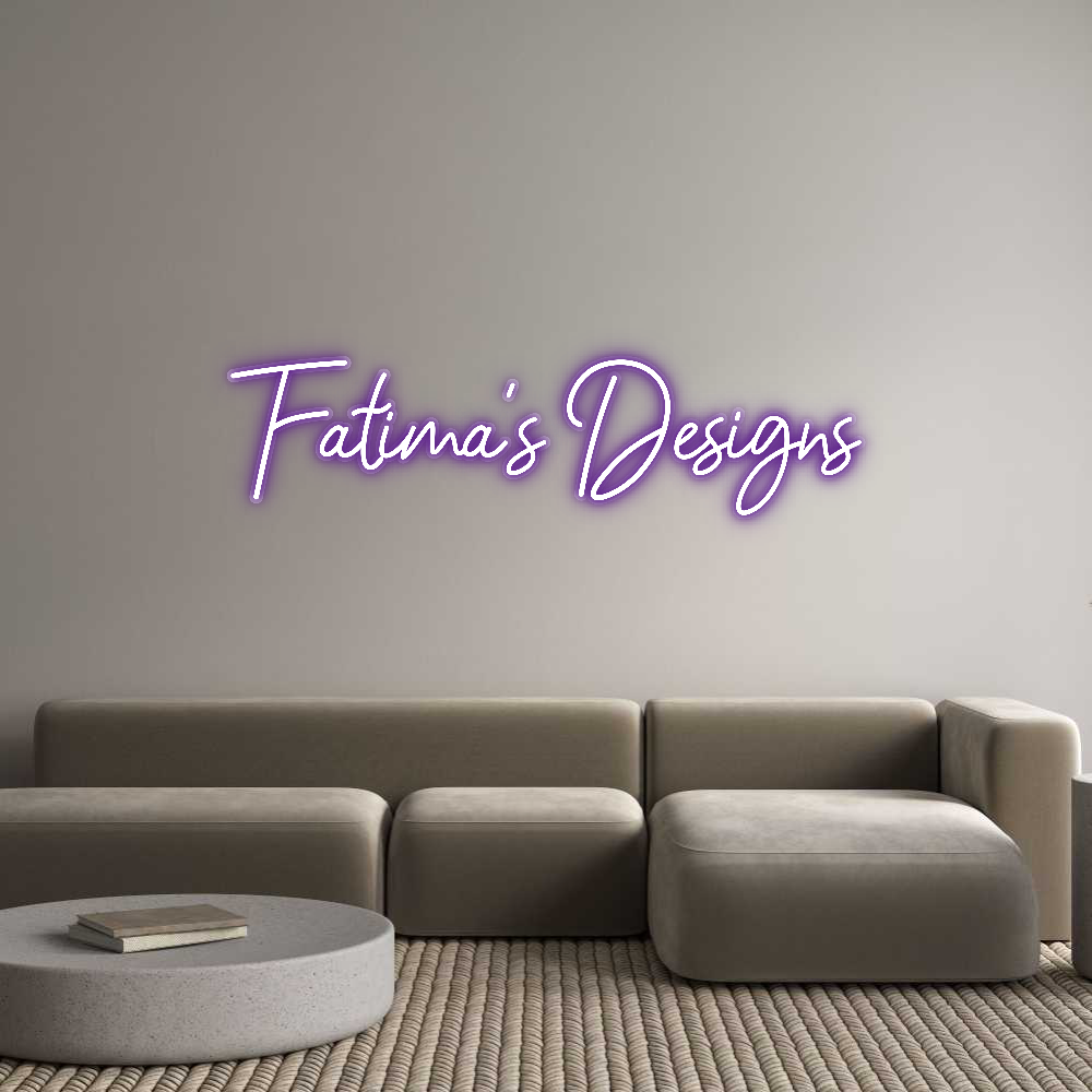 Customized Neon Sign: Fatima’s Desi...