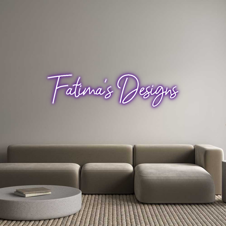 Customized Neon Sign: Fatima’s Desi...