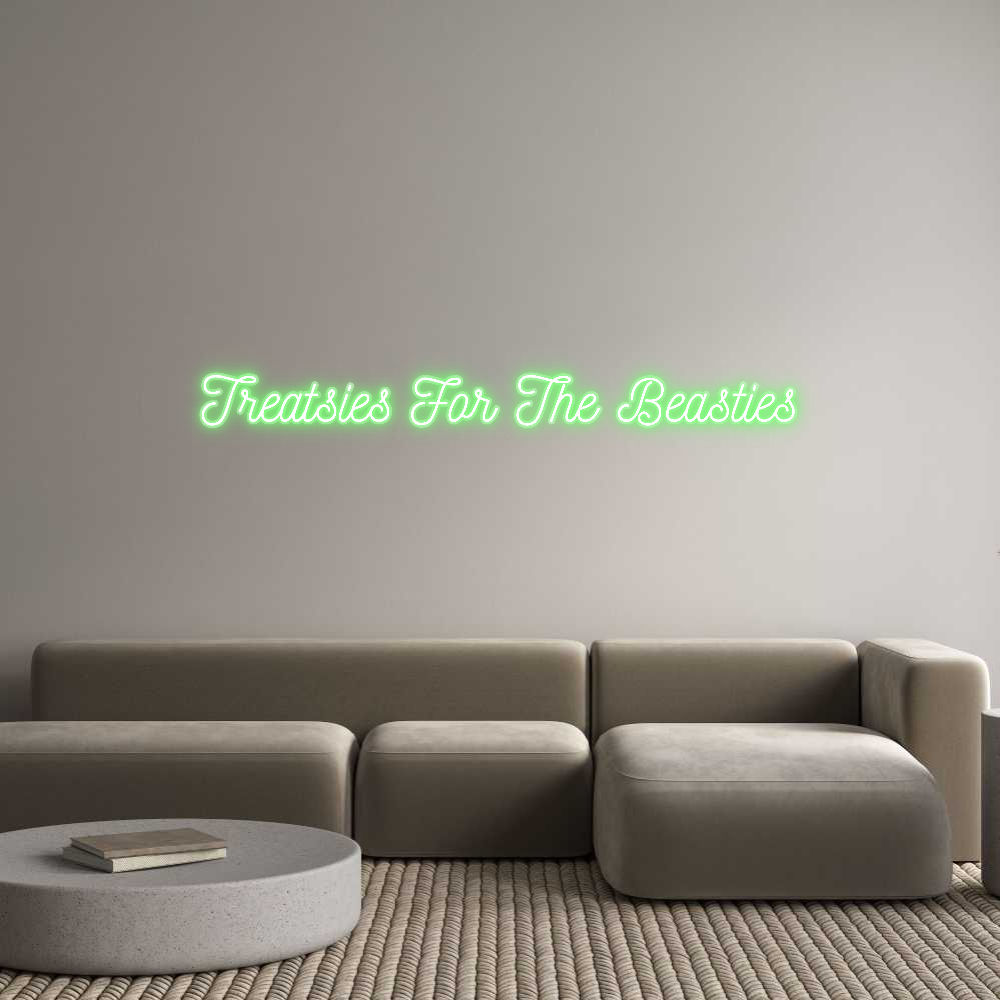 Customized Neon Sign: Treatsies For...