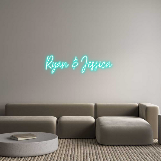 Customized Neon Sign: Ryan & Jessica