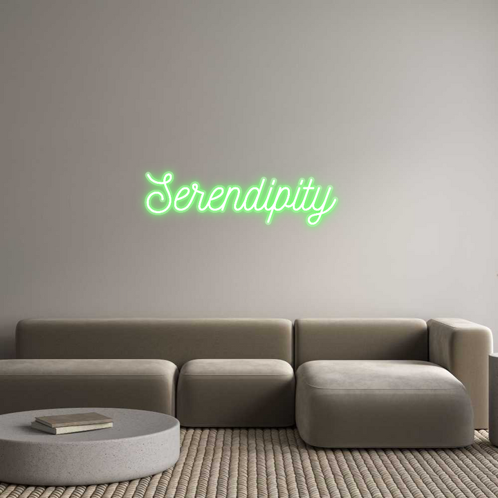 Customized Neon Sign: Serendipity