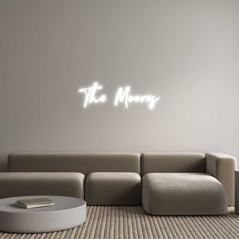 Customized Neon Sign: The Moores