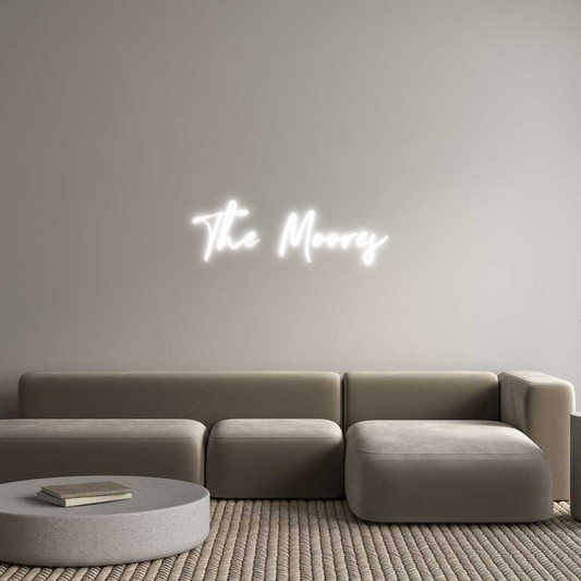 Customized Neon Sign: The Moores