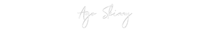 Customized Neon Sign: Ayo Skinny