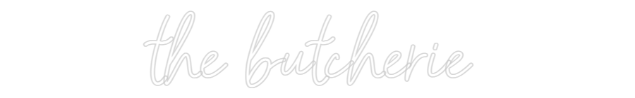 Customized Neon Sign: the butcherie