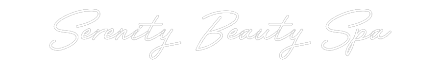 Customized Neon Sign: Serenity Beau...